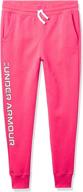 under armour fleece joggers cerise girls' clothing at active logo