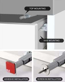 img 1 attached to Jiayi 8 Pack Magnetic Push Latches For Cabinets - Heavy Duty Touch Latches For Kitchen Doors And Drawers - Easy Push Release For Drawer Closure - Pop Out Cabinet Hardware For Convenient Access