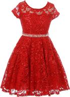 🌸 igirldress floral glitter sleeve holiday girls' dresses: stunning clothing collection logo