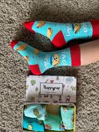 img 1 attached to Zmart Girls Funny Kids Unicorn Animal Llama Mermaid Food Socks Gift Box - Colorful and Playful Designs for Young Feet! review by Brandi Walker