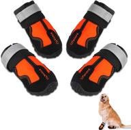 🐾 ufanore waterproof dog shoes with reflective strip, rugged rubber sole | anti-slip boots for winter & summer | paw protectors for small & large dogs логотип