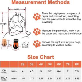 img 3 attached to 🐾 Ufanore Waterproof Dog Shoes with Reflective Strip, Rugged Rubber Sole | Anti-Slip Boots for Winter & Summer | Paw Protectors for Small & Large Dogs