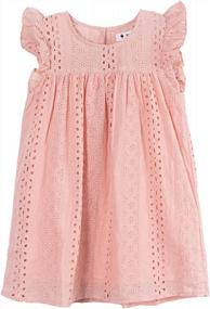 img 4 attached to Rolanko Girls Sleeveless Ruffle Dress: Stylish And Casual Summer Dress For Kids' Parties, Weddings, And Princess-Themed Events - Available For Ages 1-9 Years