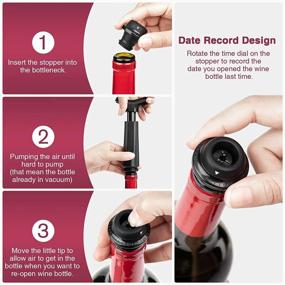 img 1 attached to Get Ready For Festive Celebrations With Mafiti Wine Stopper Gift Set - Perfect For Christmas, Birthdays, Father'S Day And More!