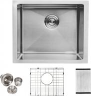 upgrade your kitchen with lordear's 21 inch 16 gauge stainless steel single bowl sink for optimal bar and prep space логотип