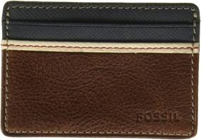 img 4 attached to Fossil Mens Leather Wallet Brown Men's Accessories : Wallets, Card Cases & Money Organizers