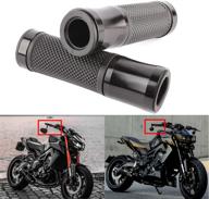 🏍️ улучшите свой опыт езды на мотоцикле с 7/8" 22mm рукоятками из алюминия cnc и резины для спортивного мотоцикла, чоппера и круизера. логотип