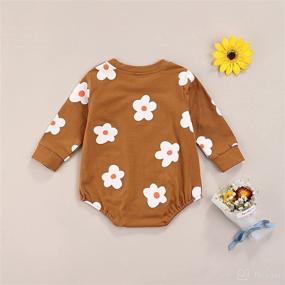 img 2 attached to 👶 Crewneck Sweater Romper Long Sleeve Bodysuit Top - Unisex Baby Boy Girl Oversized Pullover for Fall