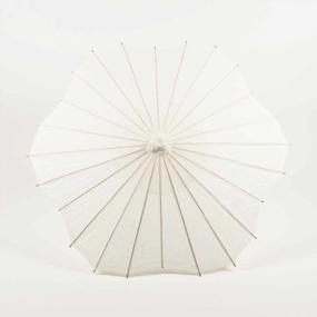 img 3 attached to White Scallop Shaped 32 Inch Paper Parasol Umbrella By Quasimoon At PaperLanternStore.Com For Enhanced SEO