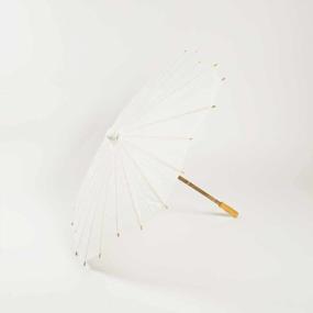 img 1 attached to White Scallop Shaped 32 Inch Paper Parasol Umbrella By Quasimoon At PaperLanternStore.Com For Enhanced SEO