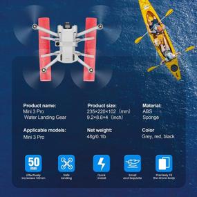 img 1 attached to Enhance Your DJI Mini 3 Pro With STARTRC Mini 3 Pro Landing Gear And Water Landing Gear Training Kit
