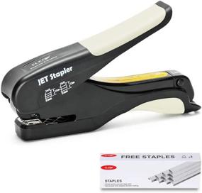 img 1 attached to Force-Saving Ergonomic Desktop Stapler With Staples - 25 Sheet Capacity Handheld Stapler For Office, Home, And School