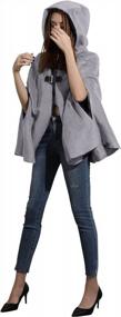 img 1 attached to Stay Trendy And Chic With CHARTOU Women'S Wool Baggy Poncho Cape Cardigans