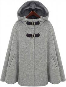 img 4 attached to Stay Trendy And Chic With CHARTOU Women'S Wool Baggy Poncho Cape Cardigans