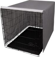 🐶 premium petprime dog crate cover - indoor windproof kennel cage cover for all sizes of wire dog crates - durable polyester material to ease dog anxiety логотип