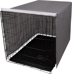 img 4 attached to 🐶 Premium Petprime Dog Crate Cover - Indoor Windproof Kennel Cage Cover for All Sizes of Wire Dog Crates - Durable Polyester Material to Ease Dog Anxiety