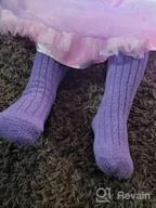 img 1 attached to Cozy Fluffy Warm Knee High Socks for 🧦 Toddler Girls - Fuzzy Calf Long Boot Stockings, Perfect Gift review by Juanita Valentin