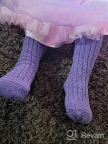 img 2 attached to Cozy Fluffy Warm Knee High Socks for 🧦 Toddler Girls - Fuzzy Calf Long Boot Stockings, Perfect Gift