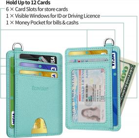 img 1 attached to Efficiently Secure Your Cards With EcoVision'S RFID Blocking Minimalist Front Pocket Wallet For Men And Women
