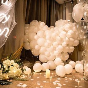img 2 attached to 120 белых 5-дюймовых латексных мини-воздушных шаров для вечеринок - идеально подходит для любого случая!