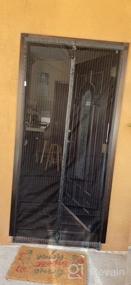 img 8 attached to YUFER 32×80 Magnetic Screen Door - Heavy Duty Mesh Curtain With Self Sealing For Easy Install, Black