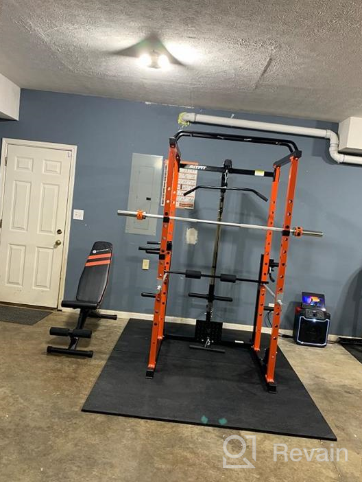 img 1 attached to 1000LB Capacity RitFit Power Cage With 13 Attachments For Full Body Workout - LAT PullDown, Weight Storage Rack & Optional Bench For Home & Garage Gym | ASTM-Certified review by Jim Cronin