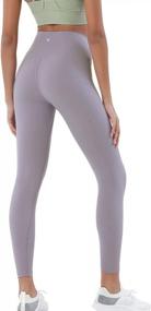 img 3 attached to YJ Metayunjia Women'S High Waisted Buttery Soft Yoga Leggings With Inner Pocket Tummy Control Workout Tight Pants