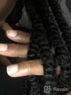 img 1 attached to 9 Packs Of 24Inch Pre-Separated Springy Afro Twist Hair In Natural Black - Synthetic Hair Extensions For Braiding And Black Women, #1B Spring Twist Hairstyle review by Mark Sergio