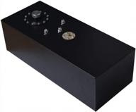 15 gallon/57l black aluminum racing/drift fuel cell gas tank with cap and level sender for improved performance logo