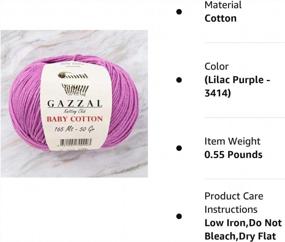 img 1 attached to Gazzal Baby Cotton Lilac Puple