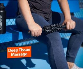 img 2 attached to Deep Tissue Muscle Roller Massage Stick By URBNFit - Ideal For Athletes, Yoga, Physical Therapy, And Recovery From Sore Muscles - Includes Free Workout Guide