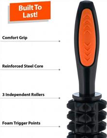 img 3 attached to Deep Tissue Muscle Roller Massage Stick By URBNFit - Ideal For Athletes, Yoga, Physical Therapy, And Recovery From Sore Muscles - Includes Free Workout Guide