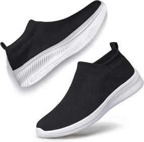 img 4 attached to 👟 Ultimate Comfort: Lightweight Sneakers for Women, Perfect for Walking and Athletic Activities, Breathable and Stylish