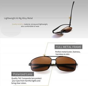 img 2 attached to SUNGAIT Polarized Sunglasses - Ultra Lightweight, Rectangular Design With UV400 Protection