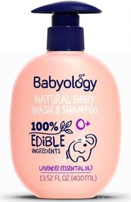 img 4 attached to 👶 All Natural Baby Wash and Shampoo - 100% Edible Ingredients - Organic Lavender Essential Oil (Fragrance Free) – 13.52 fl. oz - Gentle for Sensitive Skin - Non Toxic - Tear Free