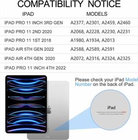 img 3 attached to Клавиатура премиум-класса для iPad Pro 11 дюймов с сенсорной панелью и 7-цветной подсветкой, с возможностью поворота на 360°, совместима с 11-дюймовым iPad Pro (3Rd/2Nd/1St Gen) и iPad Air 5 2022/Air 4 — черный