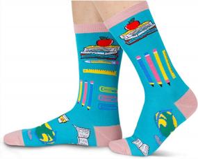 img 2 attached to Unique Gifts For Dentist Nurse Doctor Book Pineapple Lovers: HAPPYPOP Teeth Socks!