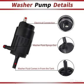 img 2 attached to OTUAYAUTO 066011A Windshield Washer Pump