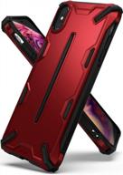 чехол iron red ringke dual x для iphone xs max: усиленная защита для максимальной защиты логотип