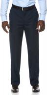 мужские классические брюки savane tailored flat front в мелкую ломаную клетку логотип