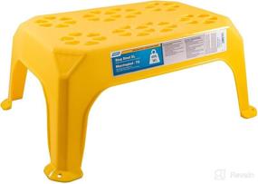 img 3 attached to 🪜 CAMCO Durable Large Step Stool - Slip-Prevention Textured Surface | Lightweight & Sturdy | Ideal for RVs, Trailers, Trucks | 400lb. Capacity - Yellow