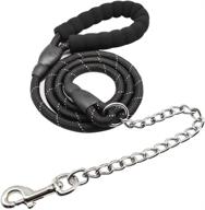 🐾 btinesful 6ft chew-proof dog leash | durable nylon rope with anti-chewing chain | padded handle for medium & large dogs | outdoor training, walking, and hiking logo