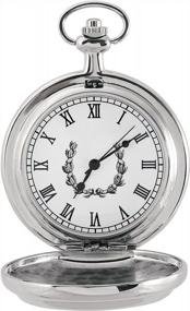img 2 attached to Coin Movement Silvertone Certificate Authenticity Men's Watches in Pocket Watches