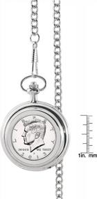 img 3 attached to Coin Movement Silvertone Certificate Authenticity Men's Watches in Pocket Watches