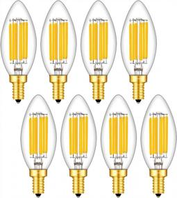 img 4 attached to Upgrade Your Chandeliers With OMAYKEY 6W LED Candelabra Bulbs - 3000K Soft White, 65W Equivalent, 650 Lumen - 8 Pack