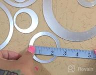 img 1 attached to Set Of 28 Silver Circle Wall Stickers For DIY Living Room/Bedroom Decoration With Mirrored Finish - Aooyaoo Solid Circles review by Troy Hamilton