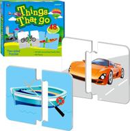 🚗 48 error-correction mechanism pre-primer vehicle matching puzzles - 2 pieces for preschool learning, ideal for seo logo