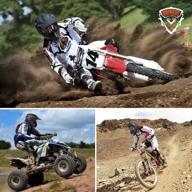 orthrus dirt bike helmets: dot approved off road atv motocross helmet for adults & youth logo