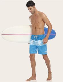 img 2 attached to Nonwe Men'S Swimming Trunks: Tropical Hawaiian Beach Board Shorts W/ Pockets For Water Sports