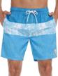 nonwe men's swimming trunks: tropical hawaiian beach board shorts w/ pockets for water sports logo